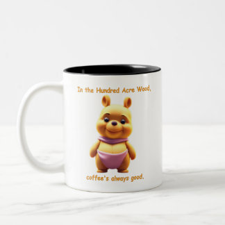 In the 100 acre woods Two-Tone coffee mug