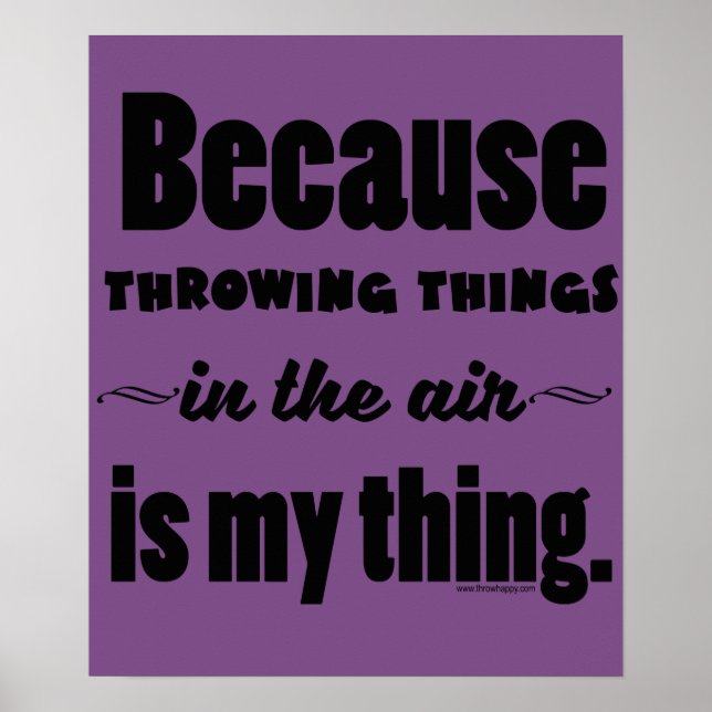 In the Air- Shot Put Discus Javelin Hammer Gift Poster (Front)