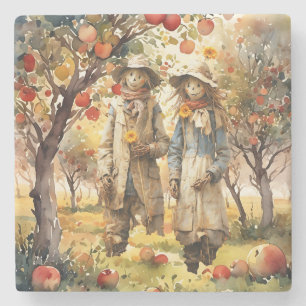 In The Apple Orchard Stone Coaster