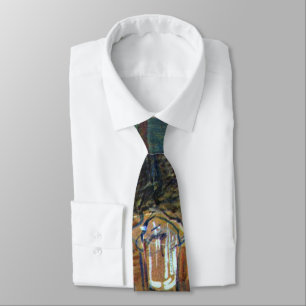 In The Bar by Toulouse Lautrec, Vintage Fine Art Tie