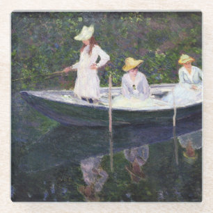 In the Bark - Claude Monet - 1887 Glass Coaster