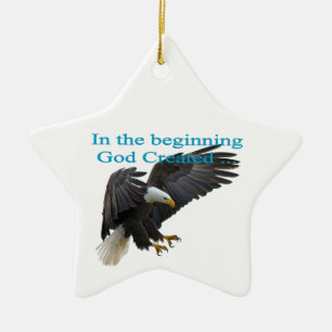 In the Beginning Ceramic Tree Decoration