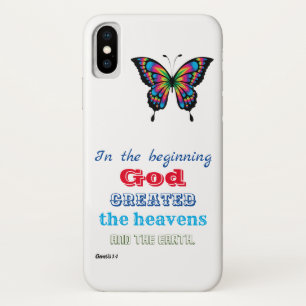 In the Beginning God Created iPhone X Case