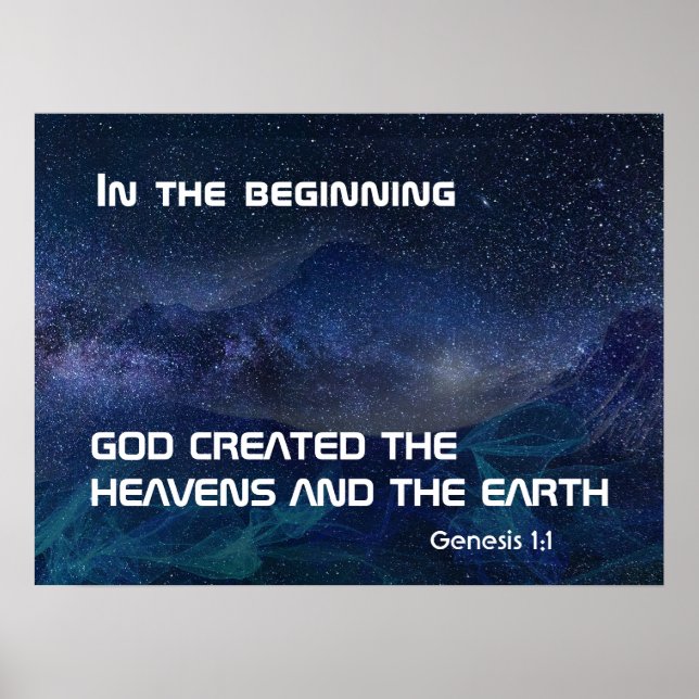 In the beginning, God created the heavens . . . Poster (Front)