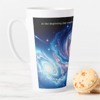 In the Beginning, God & Creation Verse Latte Mug