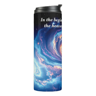 In the Beginning, God & Creation Verse Thermal Tumbler
