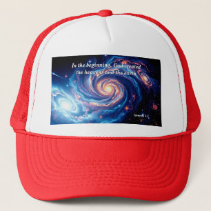 In the Beginning, God & Creation Verse Trucker Hat