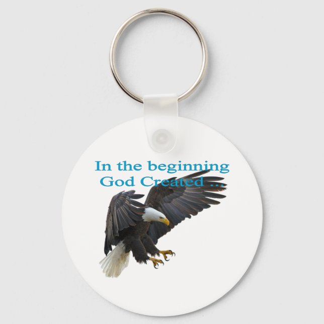 In the Beginning Key Ring (Front)