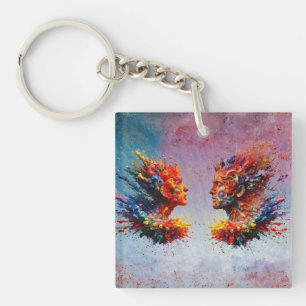 In the Beginning... Key Ring