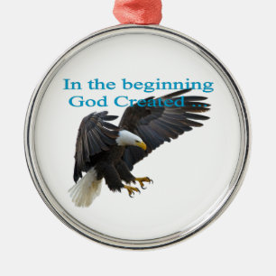 In the Beginning Metal Tree Decoration