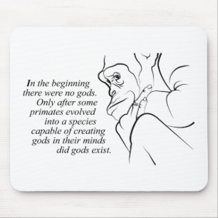 In the beginning mouse pad