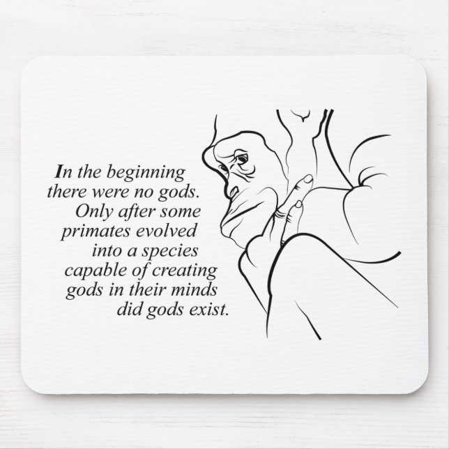 In the beginning mouse pad (Front)