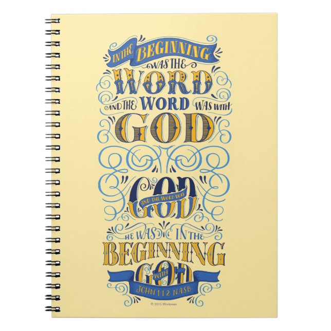 In the Beginning Was the Word Notebook (Front)