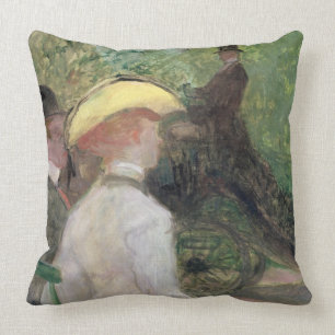 In the Bois de Boulogne, 1901 (oil on canvas) Cushion