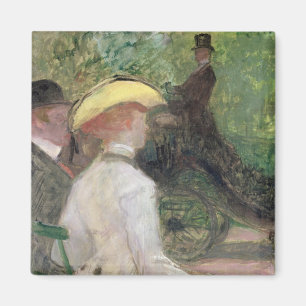 In the Bois de Boulogne, 1901 (oil on canvas) Magnet
