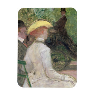 In the Bois de Boulogne, 1901 (oil on canvas) Magnet