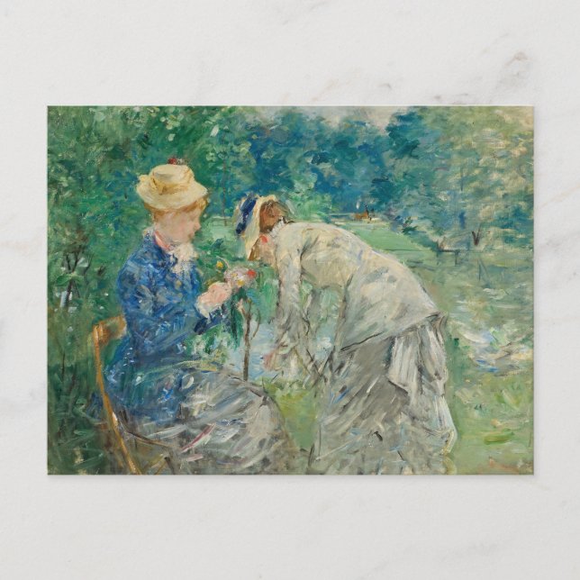 In the Bois de Boulogne | Berthe Morisot Postcard (Front)