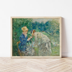 In the Bois de Boulogne   Berthe Morisot Poster