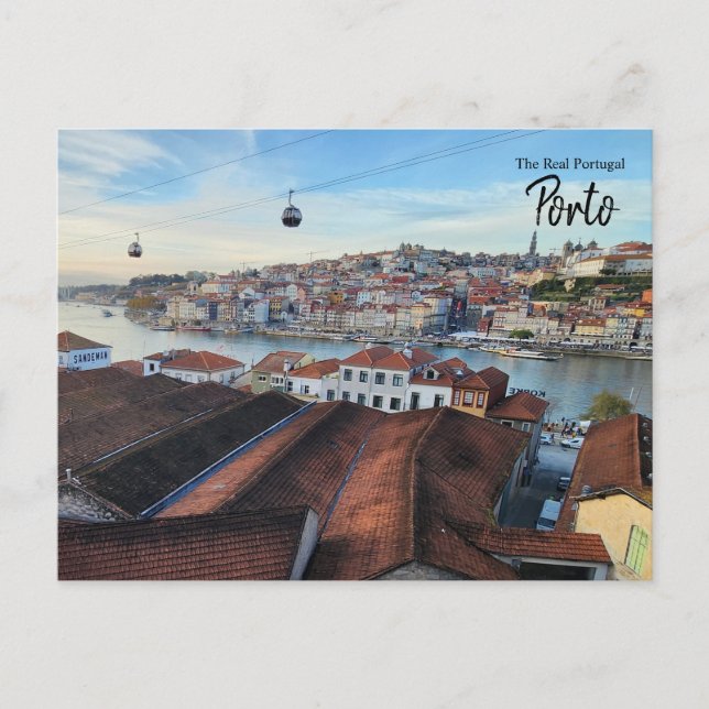 In the Cable Car- Porto Postcard (Front)