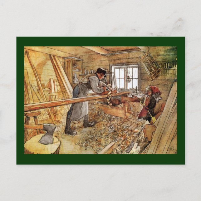 In the Capenter Shop Postcard (Front)