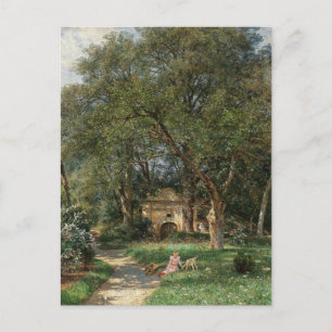 In the Castle Park   Hugo Darnaut Postcard