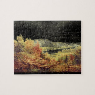 In the Catskills', Jasper F. Cropsey_Landscapes Jigsaw Puzzle