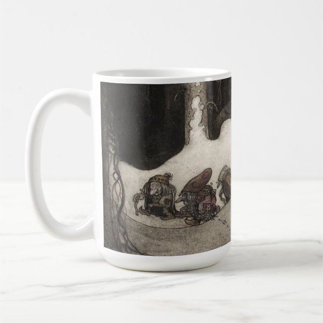 In the Christmas Night, 1913 by John Bauer Coffee Mug (Left)