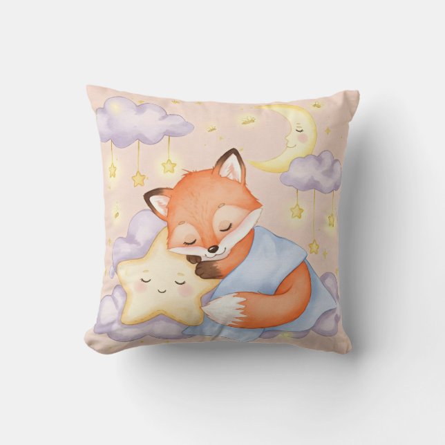 In the Clouds, Fox Cub and Star Cushion (Front)