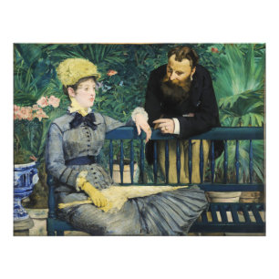 In the Conservatory by Edouard Manet in 1879 Photo Print