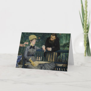 In the Conservatory Édouard Manet Card