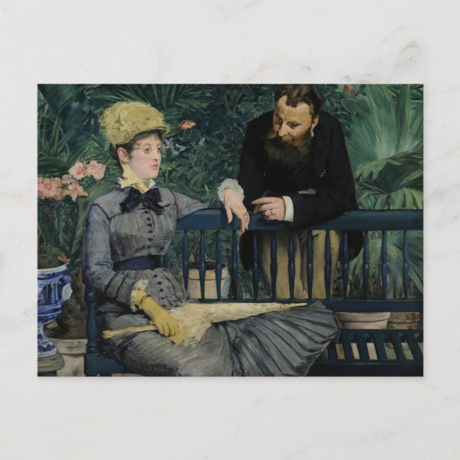 In the Conservatory | Édouard Manet Postcard (Front)