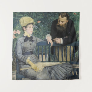In the Conservatory Edouard Manet  Tapestry