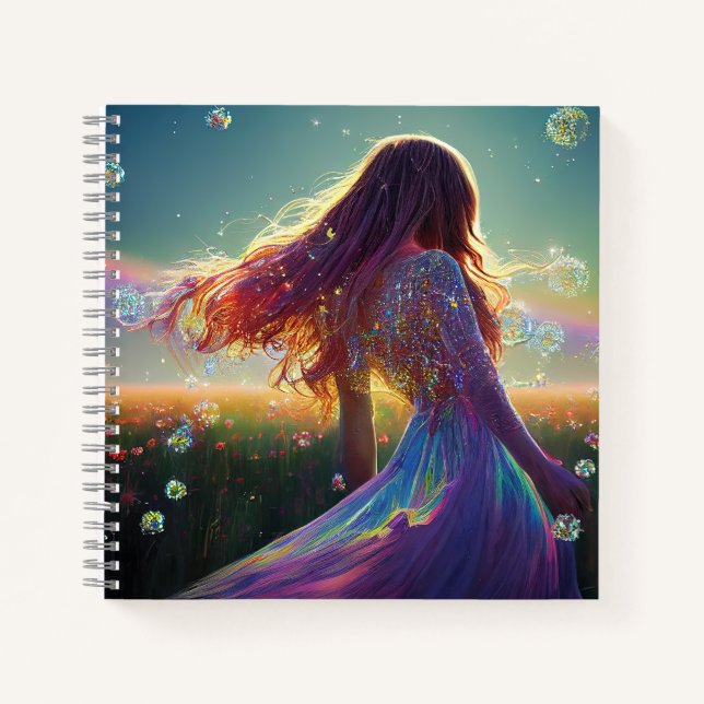 In the Crystal Fields Under the Starry Skies Notebook (Front)