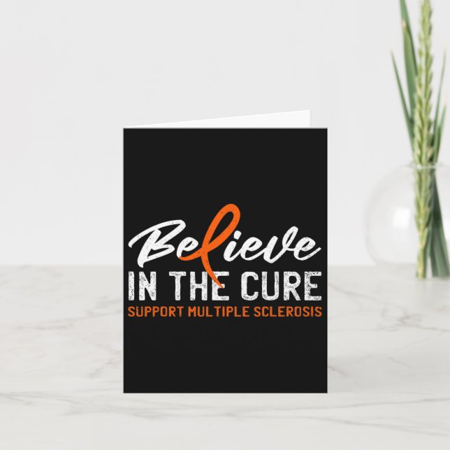 In The Cure Ms Multiple Sclerosis Awareness 1  Card (Front)