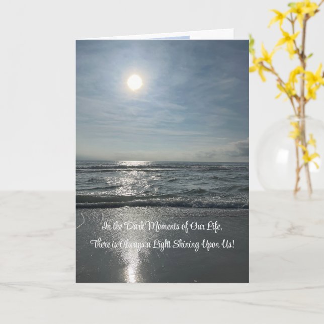 In the Dark Moments of Our Life, card (Yellow Flower)