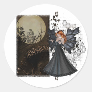 In the Dark of the Night Series Classic Round Sticker