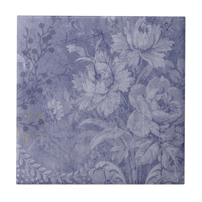 In The Deep Blue Ceramic Tile (Front)