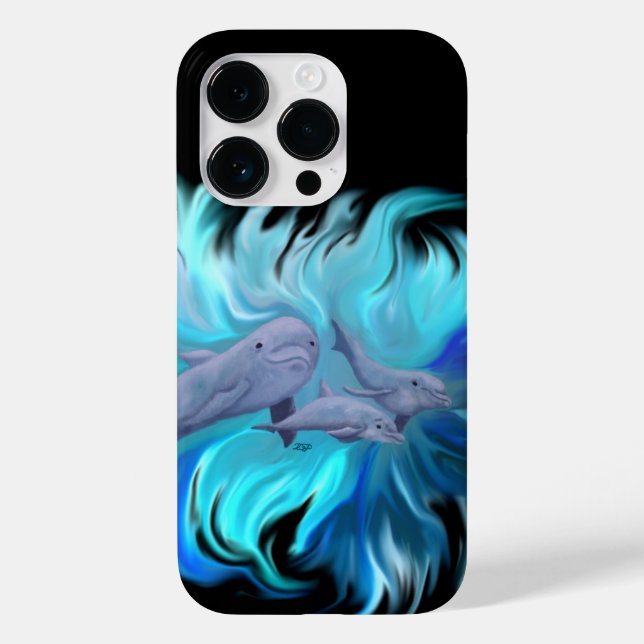 In the Dolphin School Case-Mate iPhone Case (Back)