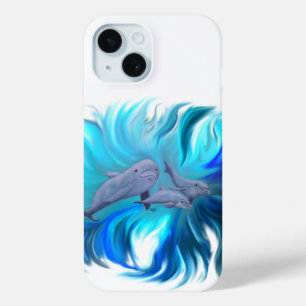 In the Dolphin School iPhone 15 Case