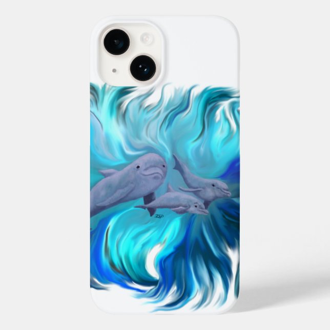 In the Dolphin School Case-Mate iPhone Case (Back)