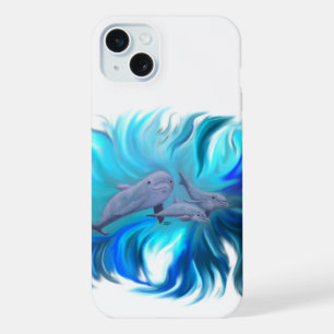 In the Dolphin School iPhone 15 Plus Case