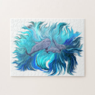 In the Dolphin School Jigsaw Puzzle