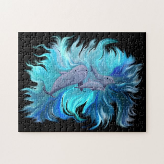 In the Dolphin School Jigsaw Puzzle (Horizontal)
