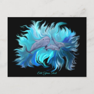 In the Dolphin School Postcard