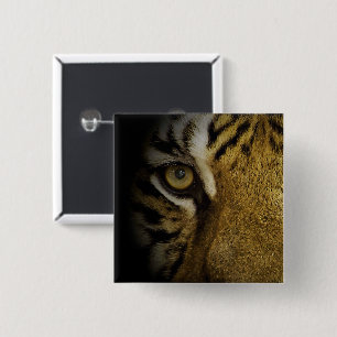 In the Eye of a Tiger 15 Cm Square Badge