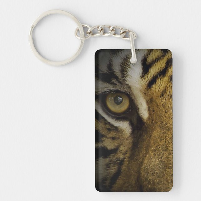 In the Eye of a Tiger Key Ring (Front)