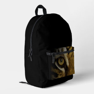 In the Eye of a Tiger Printed Backpack