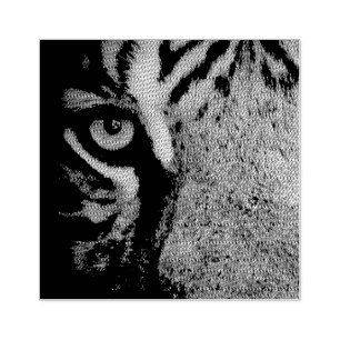 In the Eye of a Tiger Rubber Stamp