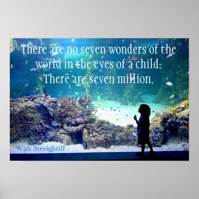 In The Eyes Of A Child - words of wisdom Poster (Front)