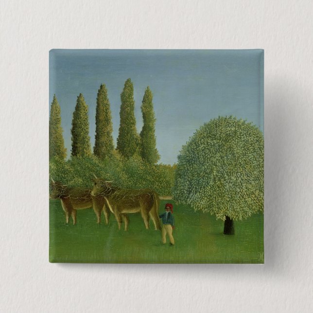 In the Fields, 1910 15 Cm Square Badge (Front)